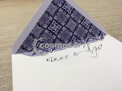 Προσκλητήριο γάμου VINTAGE BOHO - Γ2002 - <p>Προσκλητήριο γάμου με φόδρα στο φάκελο σε vintage boho θέμα.</p>...