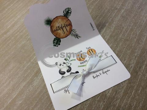 Προσκλητήριο βάπτισης PANDA - Β2025 - <p>Δίπτυχο προσκλητήριο βάπτισης με θέμα το Panda!</p>...