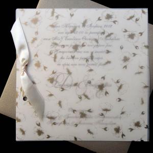 Προσκλητήρια γάμου -Γ1325 - <p>Ιδιαίτερο προσκλητήριο σε χρυσές και σοκολά λεπτομέρειες.</p>...