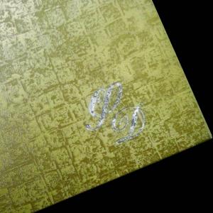 Δίπτυχο Προσκλητήριο Γάμου -27 - <p>Μοναδικό δίπτυχο προκλητήριο γάμου από δερματίνη mosaic gold.</p>...