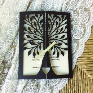 Προσκλητήρια γάμου Laser Cut -Γ1629 - <p>To Δέντρο της Ζωής . Μοναδικό προσκλητήριο γάμου, τύπου Laser Cut.</p>...