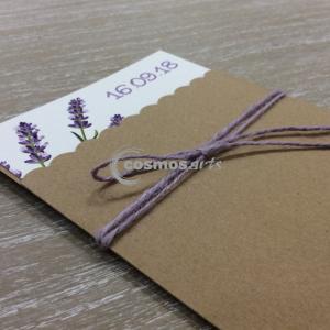 Προσκλητήριο βάπτισης ΛΕΒΑΝΤΑ - Β1902 - <p>Προσκλητήριο βάπτισης με θέμα τη λεβάντα από οικολογικό χαρτί.</p>...